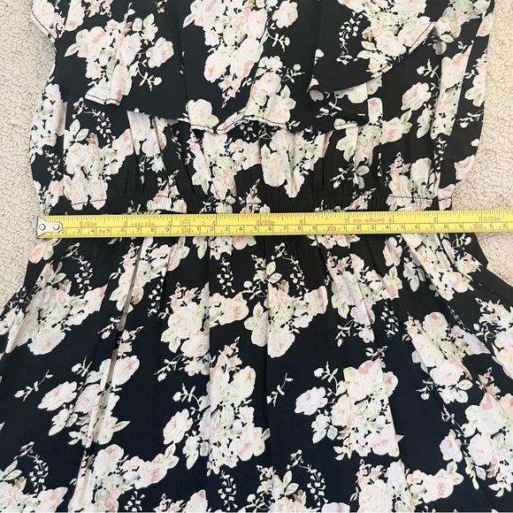 Floral Mini Summer Dress with Adjustable Straps - Picture 8 of 9
